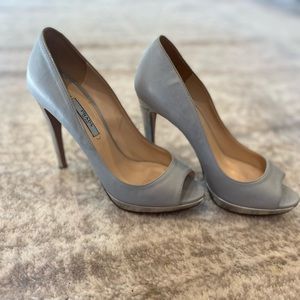 Prada peep toe- fits as 7.5 size